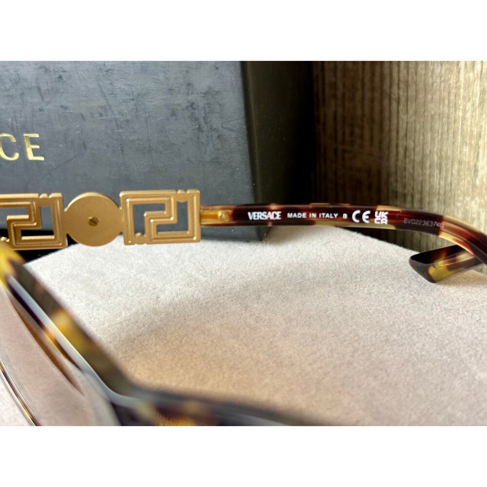 NWB Versace Cat Eye Havana Brown Gradient Sunglasses 4470-B - Picture 6 of 7